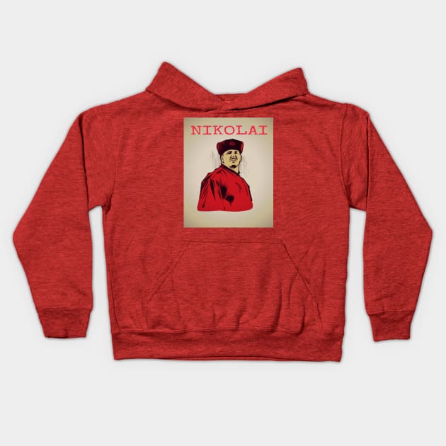 Nikolai Volkoff Kids Hoodie by crowman71